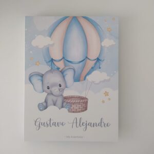 Álbum Tipo Folder Elefante Nubes Vertical